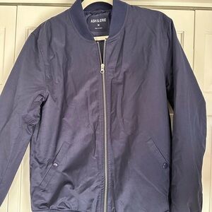 Men's Ash & Erie Navy Bomber Jacket